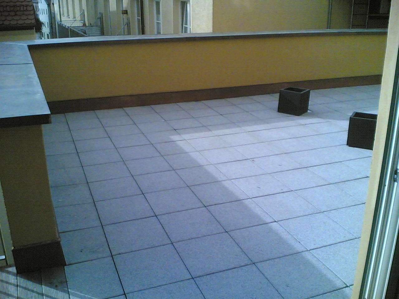 Blick auf die Dachterrasse