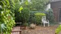 Terrasse vom Gartenhäuschen