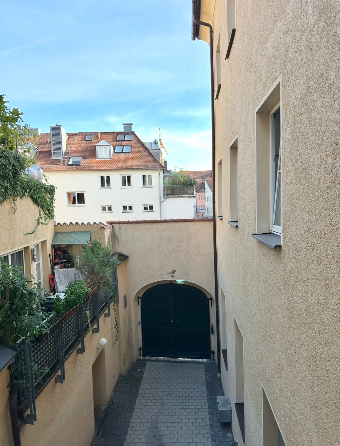 Blick vom Balkon
